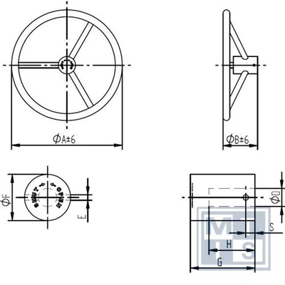 Three Spoke Hand Wheel Structure Diagram Three Spoke Hand Wheel Structure Diagram