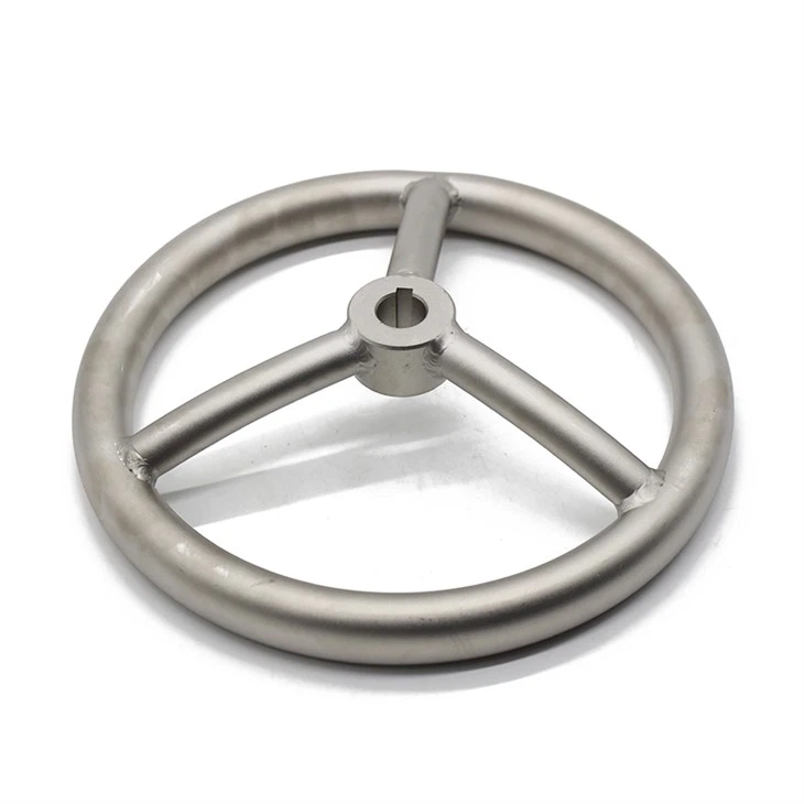 Volants de machine en acier inoxydable