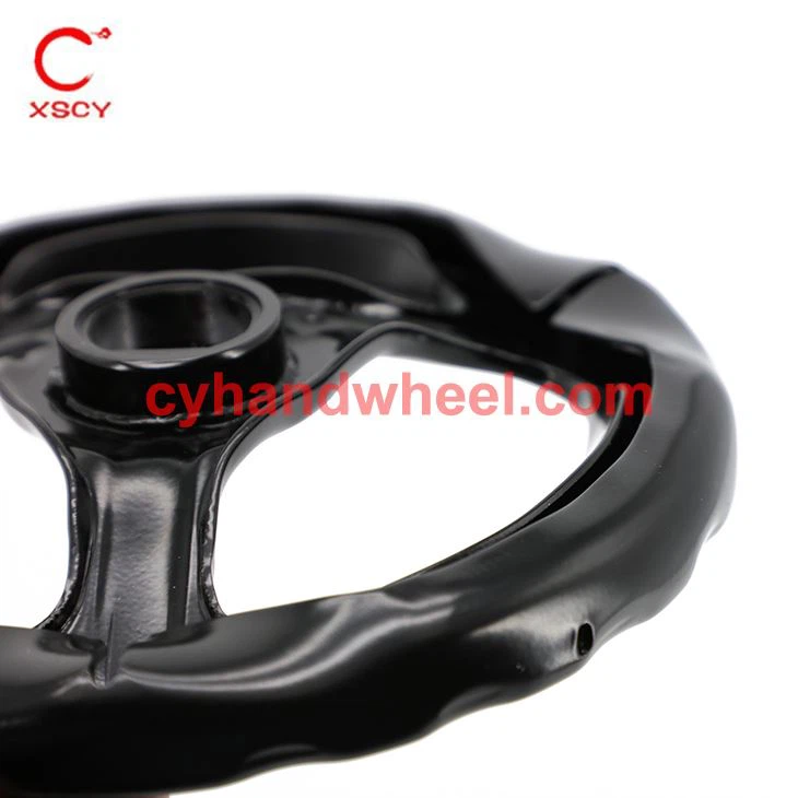 Black Steel Spoked Hand Wheel